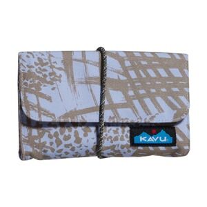 KAVU Islamorada Crossbody Bi Fold Wallet with Rope‎ Strap - Beach Doodle